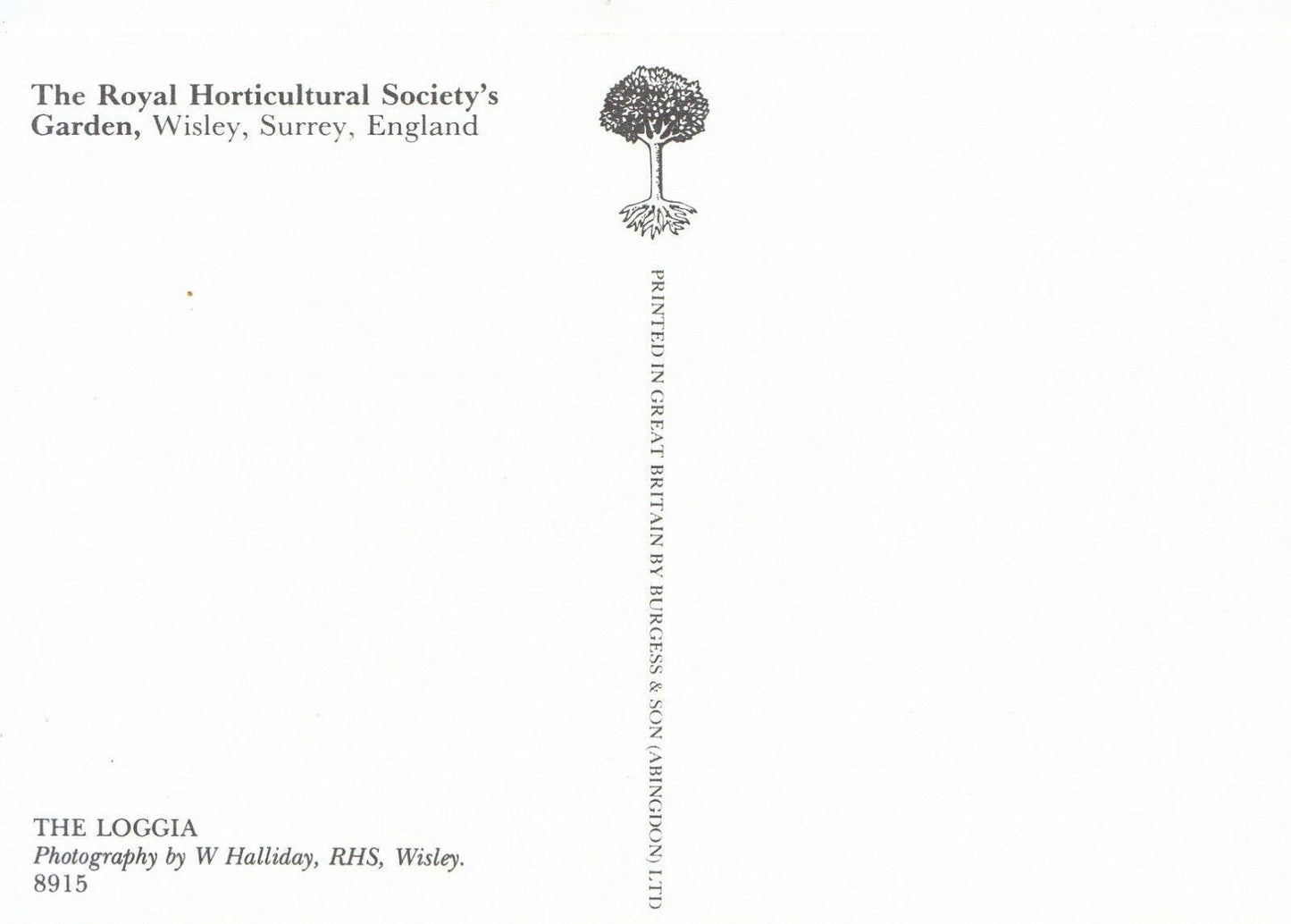 Surrey Postcard - The Royal Horticultural Society's Garden, Wisley SM286