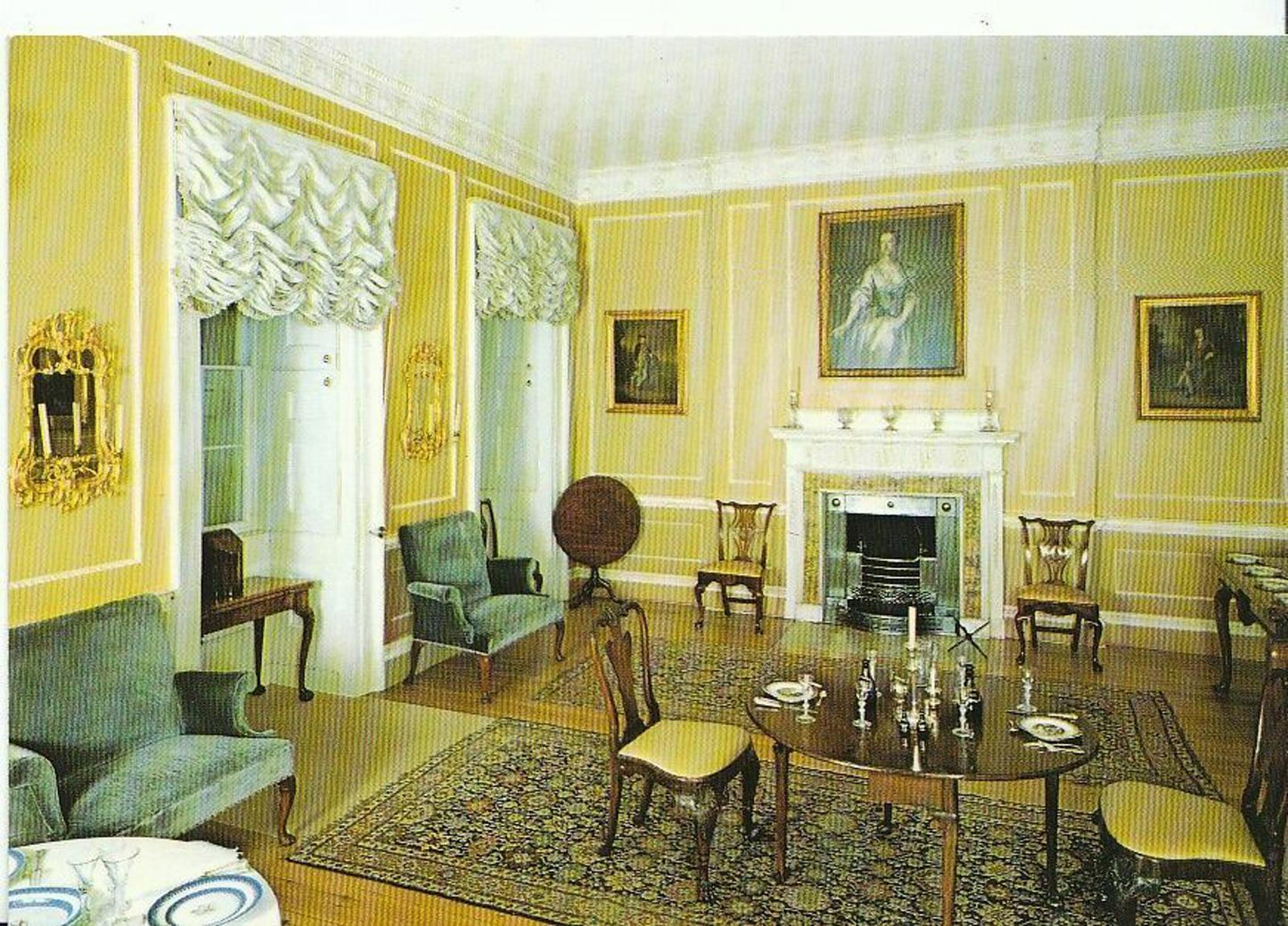 Somerset Postcard - The Dining Room, Royal Crescent, Bath AB641
