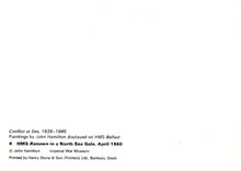 Load image into Gallery viewer, Military Art Postcard - HMS Renown, Conflict at Sea, John Hamilton RR22499