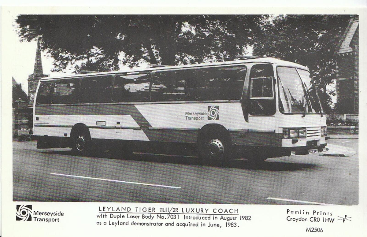 Transport Postcard: Merseyside, Leyland Tiger TL11/2R Luxury Coach F2407