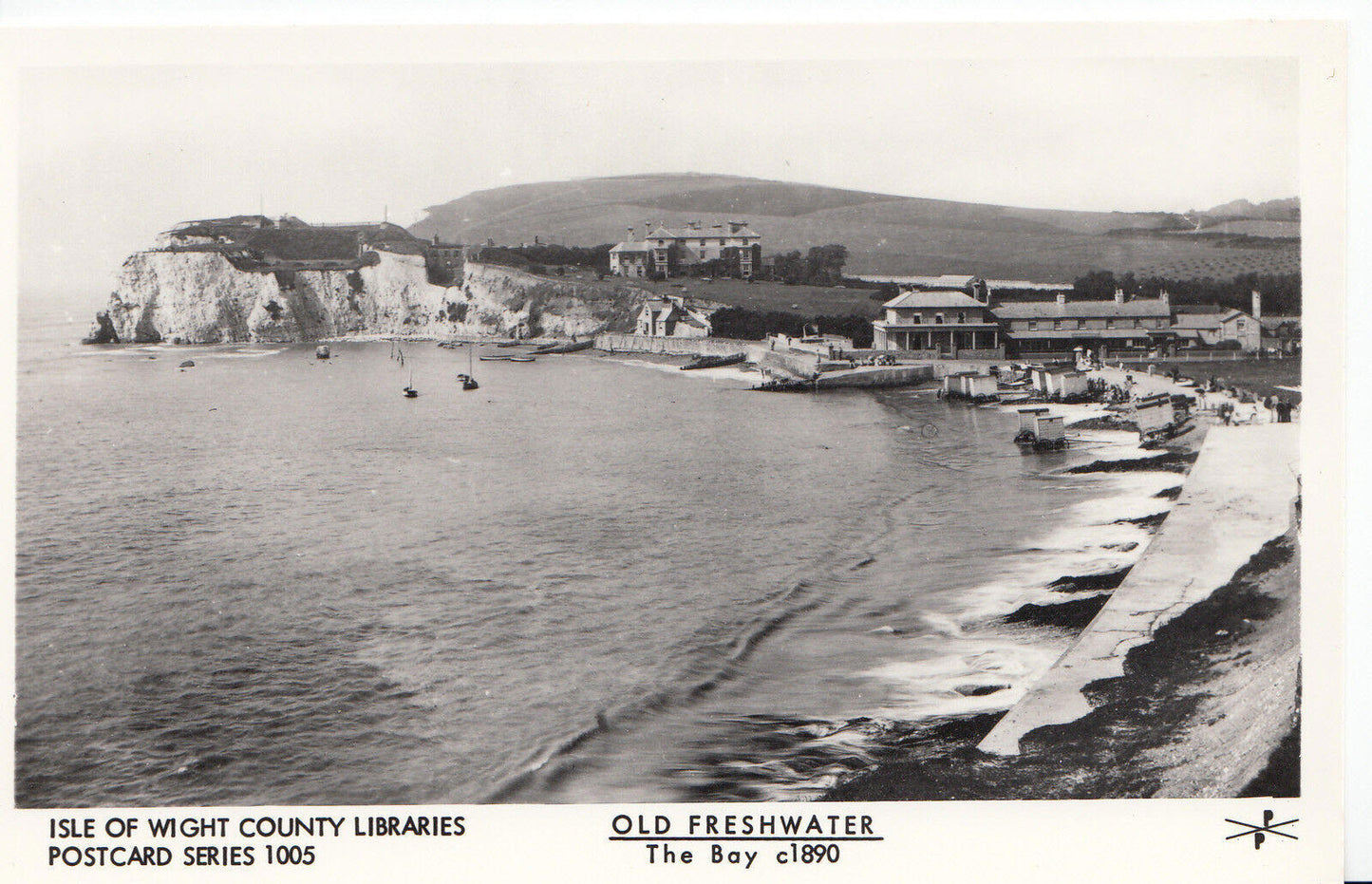 Isle of Wight Postcard - Freshwater, The Bay c1890 - A5666