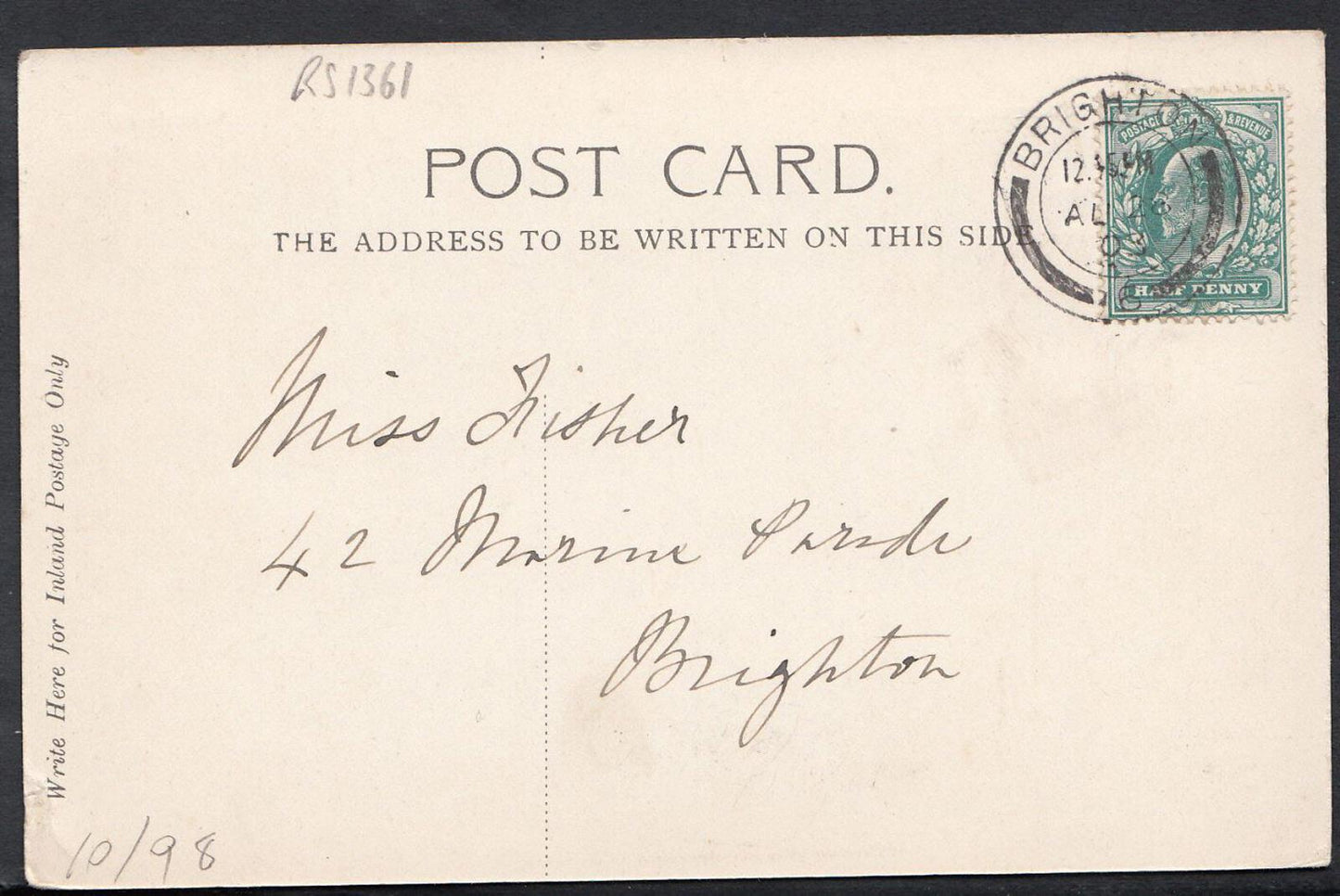 Sussex Postcard - St Peters Church, Brighton RS1361
