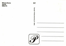 Load image into Gallery viewer, Malta Postcard - Aerial View of Mosta Dome RR8706