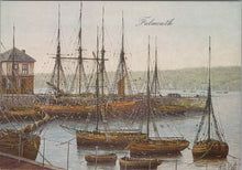 Load image into Gallery viewer, Cornwall Postcard - Falmouth Harbour. Artist Kevin Platt (Repro) RR19964