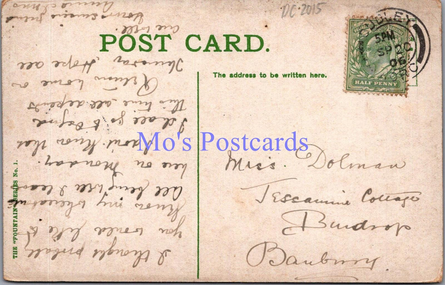Worcestershire Postcard - Dudley Castle Entrance. Posted 1906 - DC2015