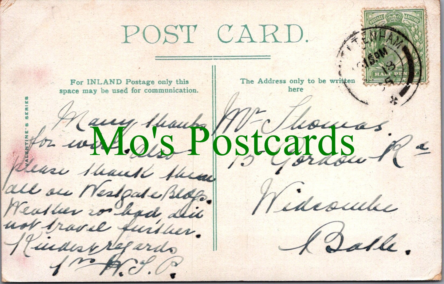 Gloucestershire Postcard - Cheltenham Promenade SW11944
