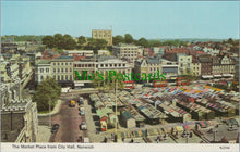Load image into Gallery viewer, Norfolk Postcard - Norwich Market Place From City Hall SW13415