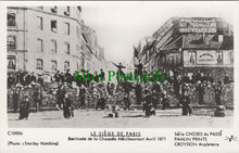 Load image into Gallery viewer, France Postcard - Siege of Paris, Barricade De La Chaussee SW13531