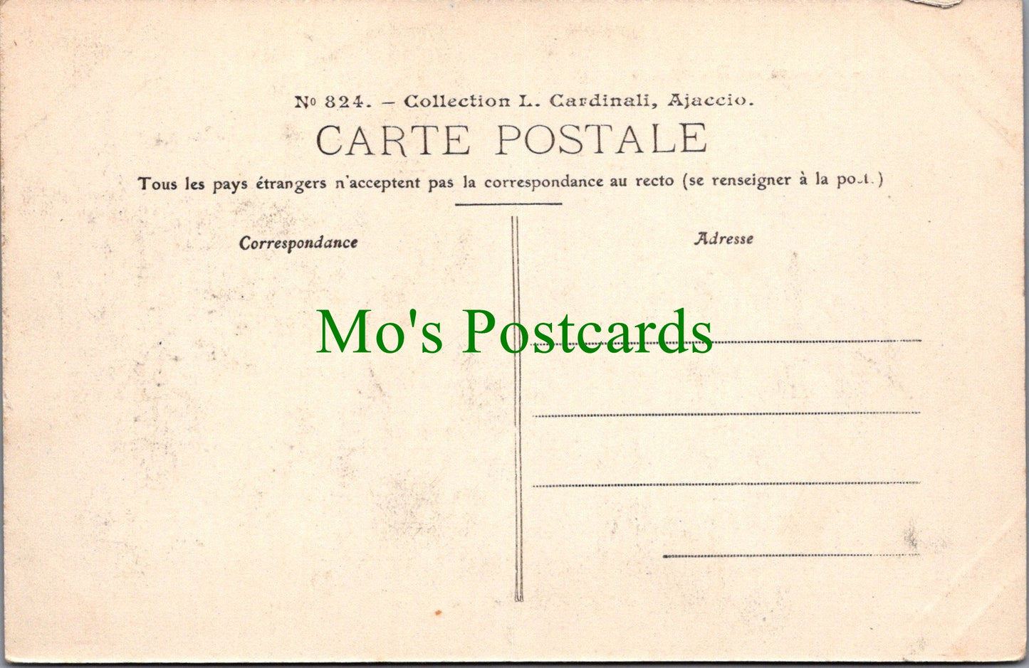 France Postcard - Ajaccio, Monument Bonaparte SW12730