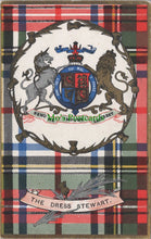 Load image into Gallery viewer, Heraldic Postcard - Scottish Heraldry, The Dress Stewart SW11114