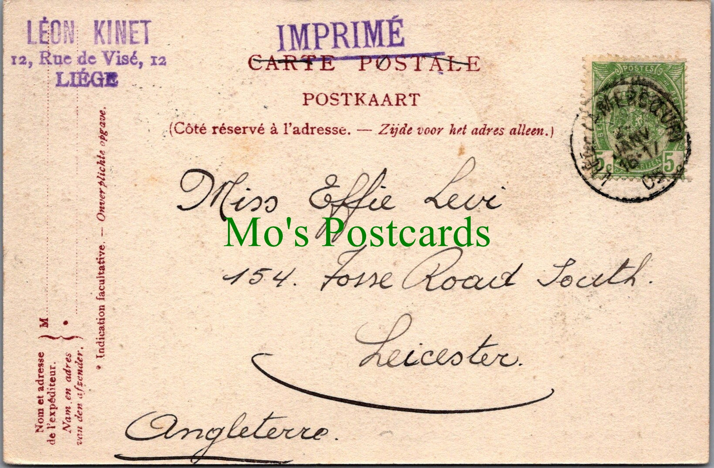 Belgium Postcard - Liege, Une Avenue a Cointe SW11130