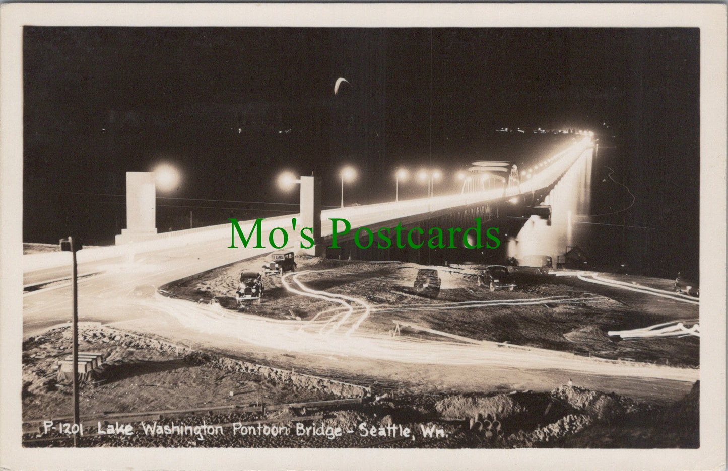 America Postcard - Lake Washington Pontoon Bridge, Seattle SW11144