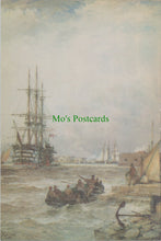 Load image into Gallery viewer, Naval Postcard - H.M.S.Victory Moored off Gosport SW11378