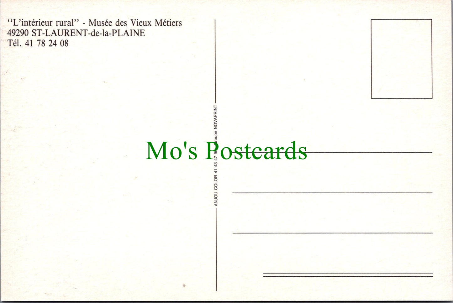 France Postcard - Saint-Laurent-de-la-Plaine - Musee Des Vieux Metiers SW11385