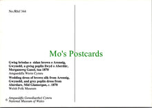 Load image into Gallery viewer, Fashion Postcard - Welsh Folk Museum, Wedding Dress of Brown Silk SW11433