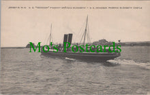 Load image into Gallery viewer, Jersey Postcard - S.S.Reindeer Passing Elizabeth Castle SW12392