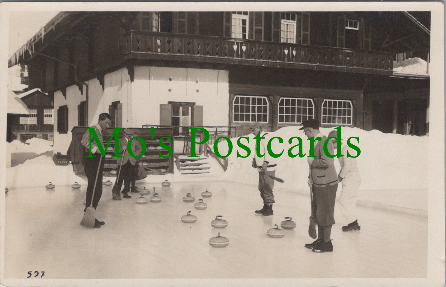 Sports Postcard - Winter Sports, Curling Teams SW12395
