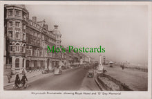 Load image into Gallery viewer, Dorset Postcard - Weymouth Promenade, Showing Royal Hotel DC2514