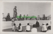 Load image into Gallery viewer, Religion Postcard - People Praying Inside a Temple / Shrine SW11779