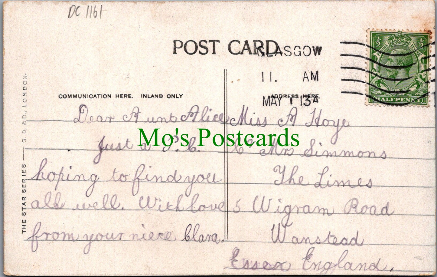 Scotland Postcard - Killin and Loch Tay DC1161