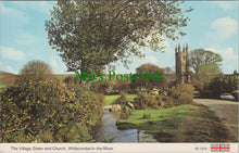 Load image into Gallery viewer, Devon Postcard - Widecombe-in-the-Moor Village Green and Church DC1070