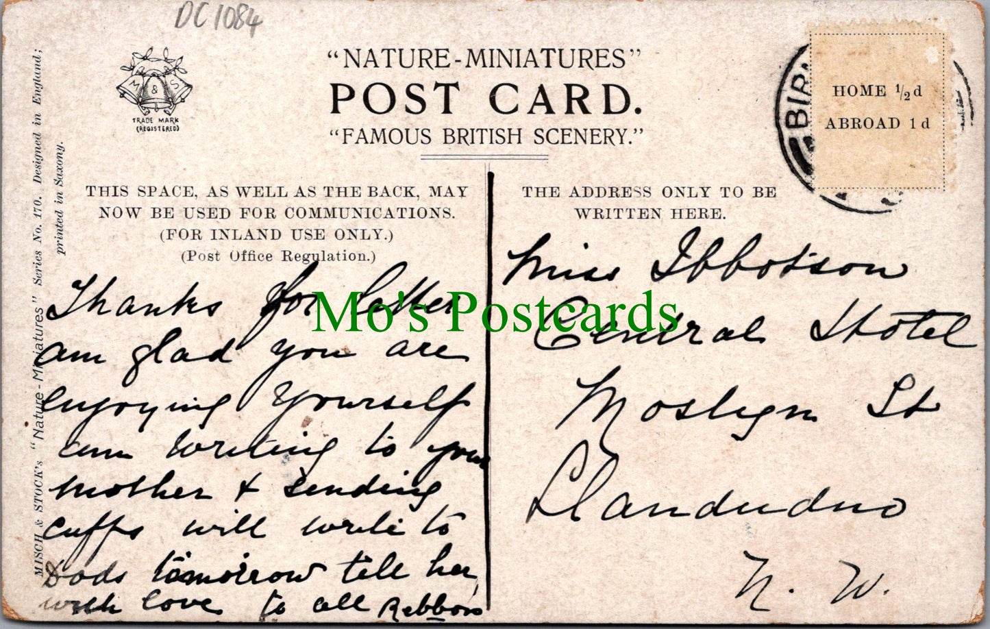 London Postcard - Bushey Park / Bushy Park DC1084