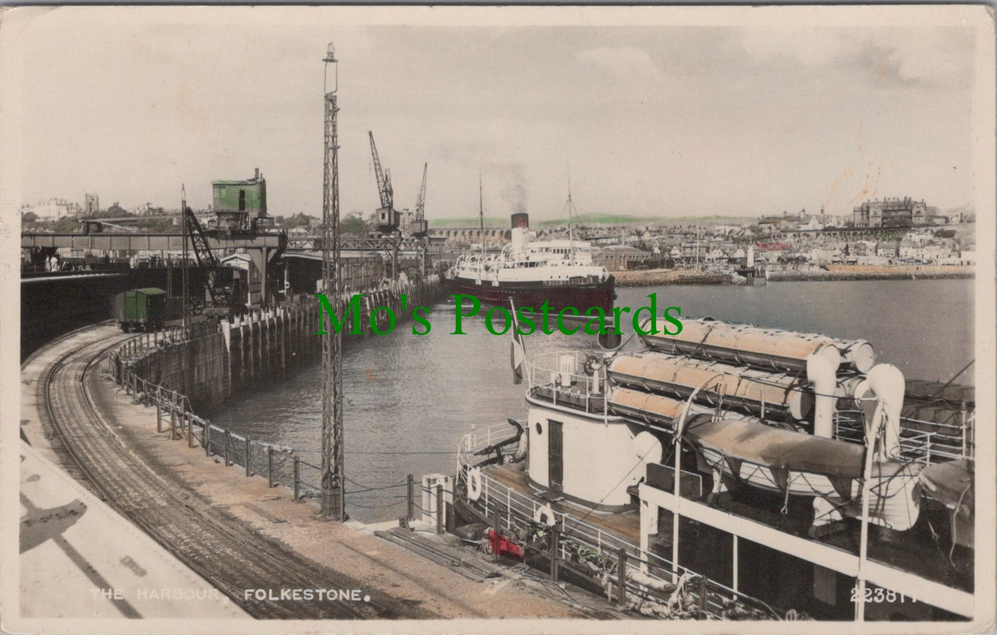 Kent Postcard - The Harbour, Folkestone DC1024