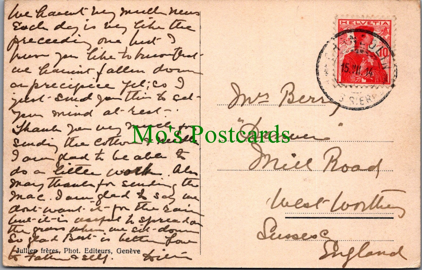 Switzerland Postcard - Chandolin, Interieur Du Village SW13137