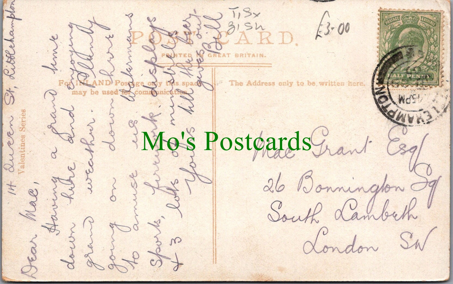 Sussex Postcard - Littlehampton Harbour SW13132