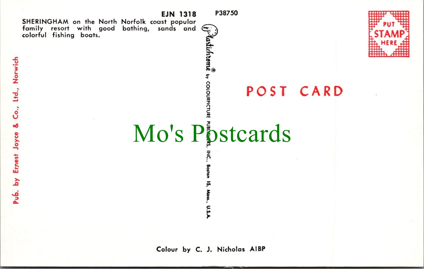 Norfolk Postcard - Greetings From Sheringham SW11511