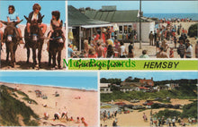Load image into Gallery viewer, Norfolk Postcard - Greetings From Hemsby SW11497