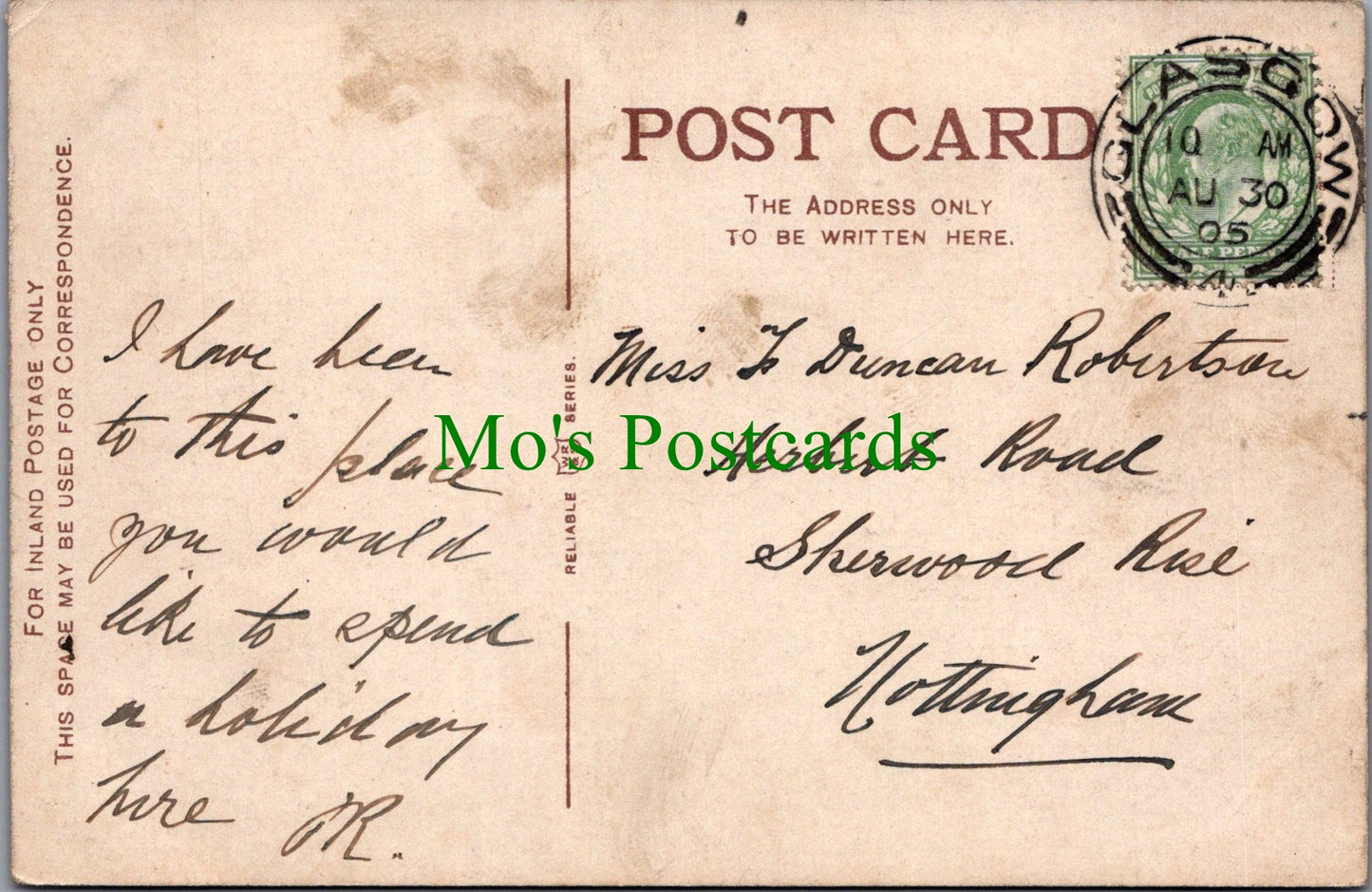 Scotland Postcard - Rothesay Looking West SW13152