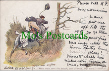Load image into Gallery viewer, Comic Art Postcard - Horse Riding, Henry V Quote HP235