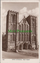 Load image into Gallery viewer, Yorkshire Postcard - Ripon Cathedral, West Front HP177