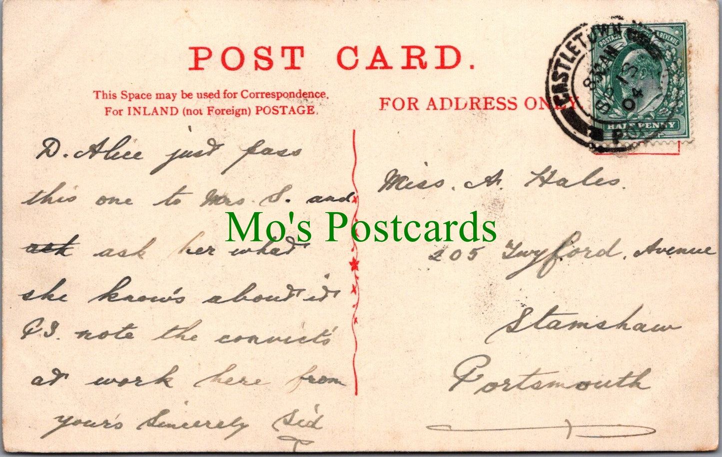 Dorset Postcard - Convict Quarry, Portland SW12411