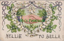 Load image into Gallery viewer, Embossed Greetings Postcard - Nellie To Bella Handshake SW13279