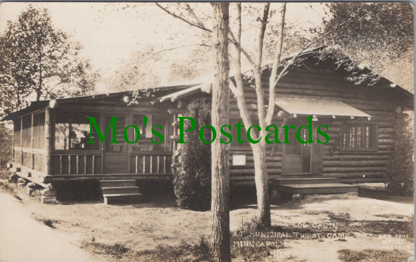 America Postcard - Municipal Turist Camp, Minneapolis, Minnesota SW11025
