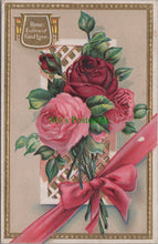 Load image into Gallery viewer, Embossed Greetings Postcard - Rose: Emblem of Fond Love HP140