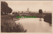 Load image into Gallery viewer, Gloucestershire Postcard - Gloucester Cathedral From River HP52