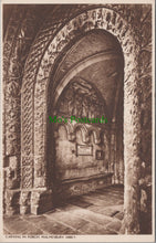 Load image into Gallery viewer, Wiltshire Postcard - Malmesbury Abbey, Carving in Porch HP17