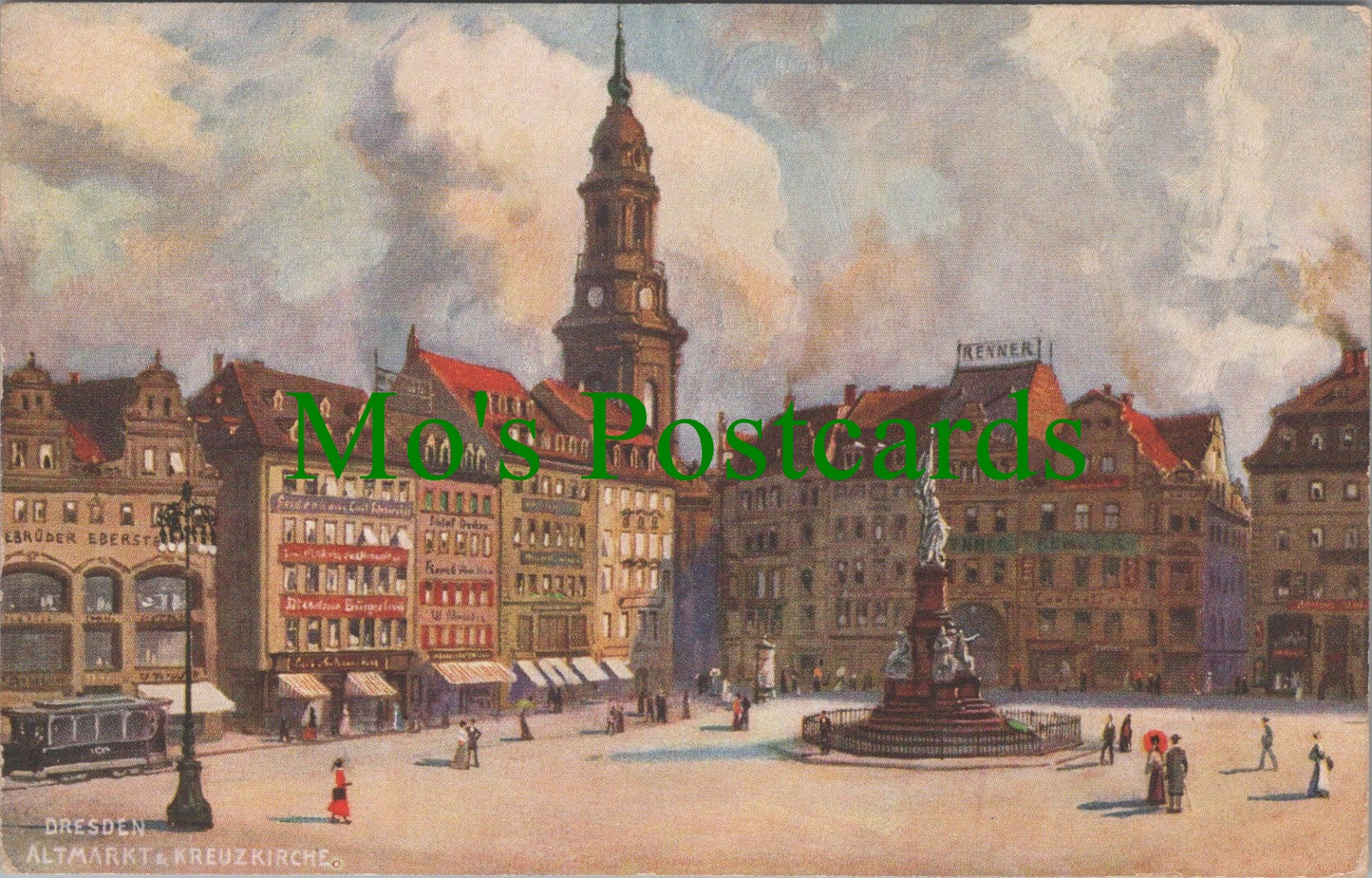Germany Postcard - Dresden Altmarkt & Kreuzkirche SW12533