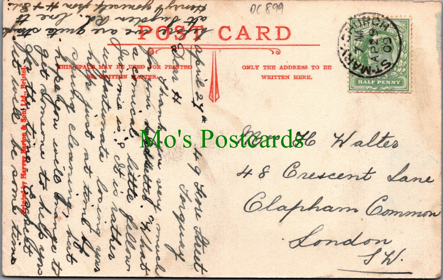 Devon Postcard - Babbacombe Downs DC899