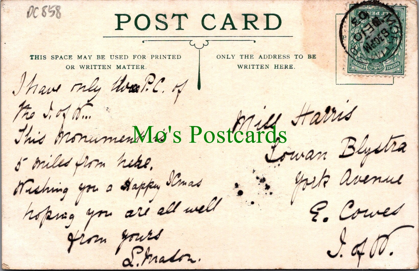 Hampshire Postcard - Wellington Monument, Stratfield Saye DC858