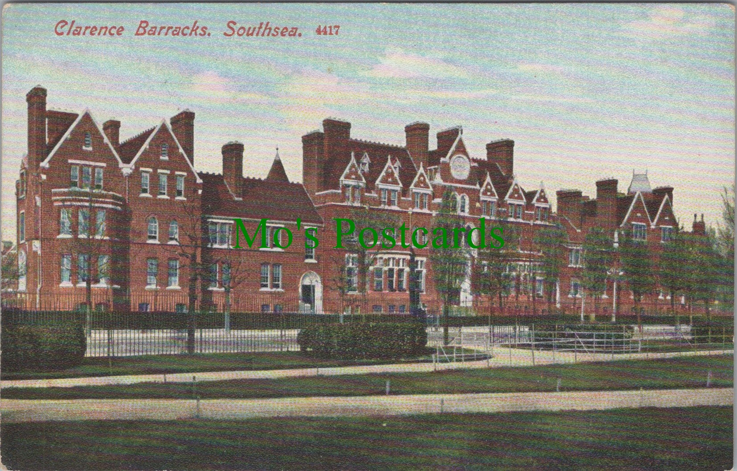 Hampshire Postcard - Clarence Barracks, Southsea DC821