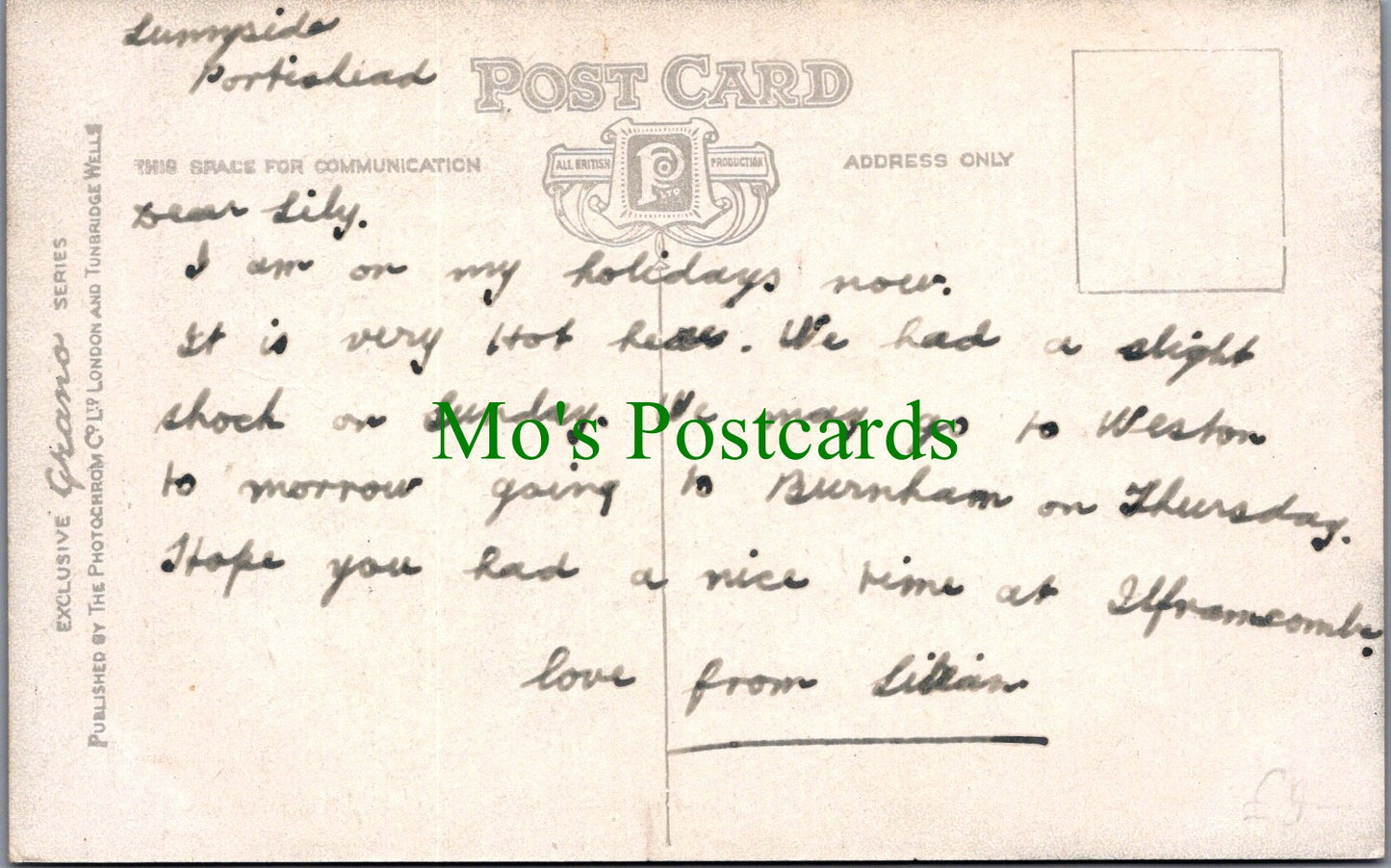 Somerset Postcard - Portishead, Nore Road SW11243