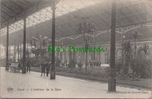 Load image into Gallery viewer, Belgium Postcard - Gand / Ghent - L'Interieur De La Gare SW11280
