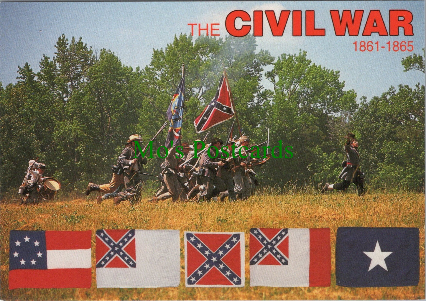 Military Postcard - Flags of The Confederate States of America SW11978