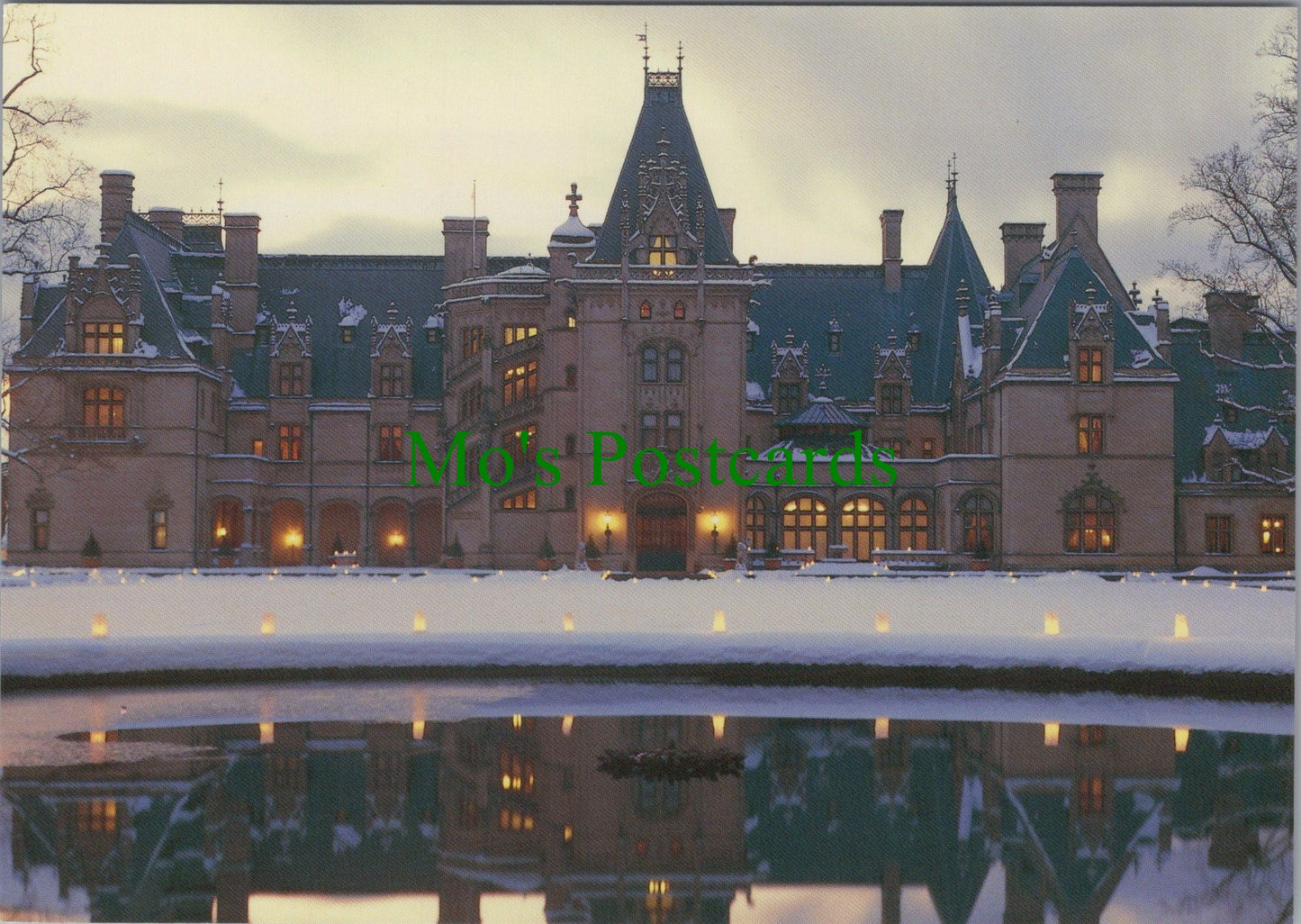 America Postcard - Biltmore House at Christmas, Asheville, North Carolina SW11980