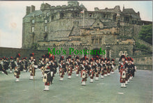 Load image into Gallery viewer, Scotland Postcard - Edinburgh Castle, Black Watch Pipe Band SW12252