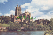 Load image into Gallery viewer, Worcestershire Postcard - Worcester Cathedral and River Severn SW12138